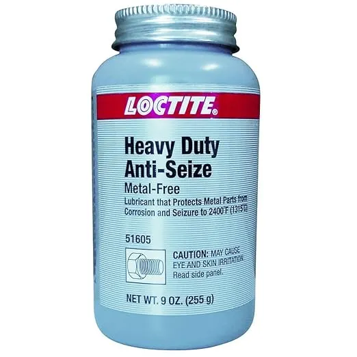 Loctite 51605 Gray LB 8009 Heavy Duty Anti-Seize Lubricant, -20 Degree F Lower Temperature Rating to 2400 Degree F Upper Temperature Rating, 9 fl. oz. Brush Top Can