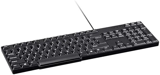 Monoprice Essential USB Keyboard - Black, Comfortable Key Action, Ideal Key Layout, Simple Wired Operation, Functional Form Factor