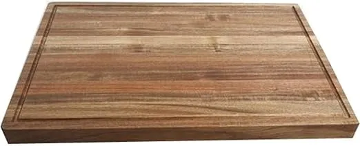 Kenmore Kenosha Heavy Duty Acacia Wood Extra Large Cutting Board W/Juice Grove, 24x16-inch