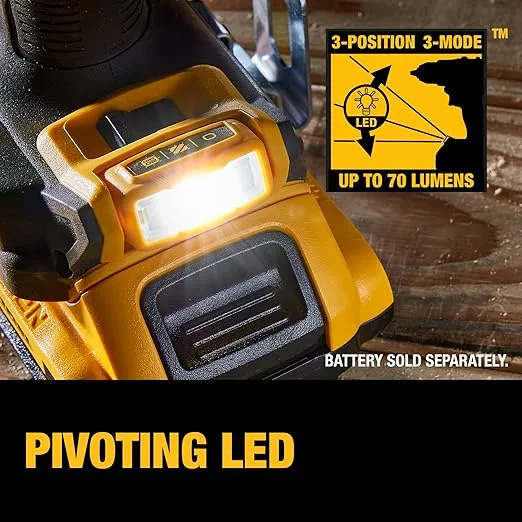 DEWALT 20V MAX Hammer Drill, 1/2", Cordless and Brushless, Compact With 2-Speed Setting, Bare Tool Only (DCD805B)