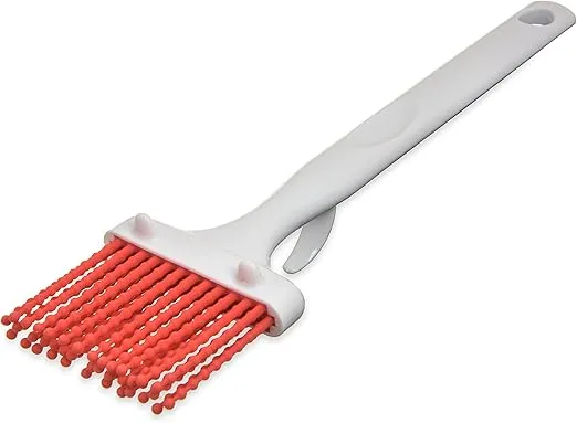 SPARTA 4040505 Silicone Basting Brush With Red Bristles, 3 Inches, Red