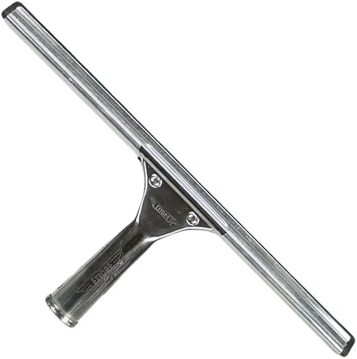 12" Ettore Master Stainless Steel Squeegee Complete