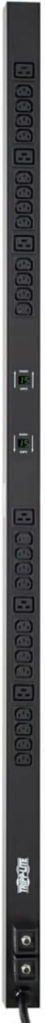 Tripp Lite Metered PDU, 30A, 30 Outlets (6-C19 & 24-C13), 208/240V, L6-30P, 10 ft. Cord, 0U Vertical Rack-Mount Power (PDUMV30HV)