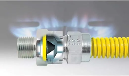 Dormont Safety-Shield with SmartSense 20C-3231V4KIT-TS-36B Coated Stainless Steel Standard Gas Appliance Connector 1/2 Inch Outer 3/8 Inch Inner Diameter, 36 Inches, 1/2" FIP & 2 x 1/2" MIP