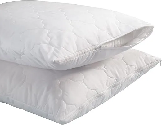 WalterDrake Standard White Quilted Pillow Covers - Set Of 2