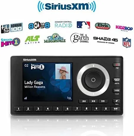 SiriusXM SXSD2 Portable Speaker Dock Audio System & SiriusXM SXPL1V1 Onyx Plus Satellite Radio with Vehicle Kit with Free 3 Months Satellite and Streaming Service (Bundle)