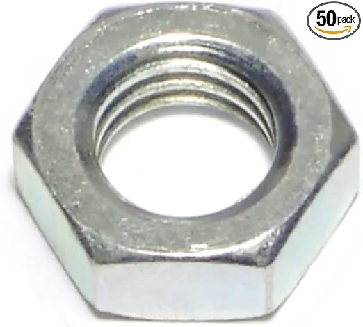 014973259334 Coarse Hex Jam Nuts, 1/2-13, Piece-50