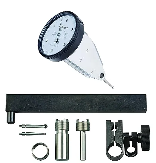 Mitutoyo 513-452-10T DIAL TI, Full, VERT 0.03", 0.0002" Accuracy, 0.0005", White