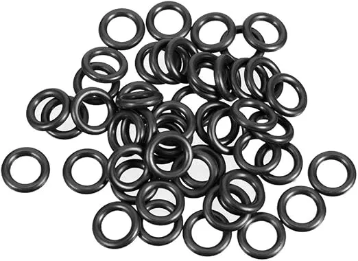 uxcell Nitrile Rubber O-Rings 8mm OD 5mm ID 1.5mm Width, Metric Sealing Gasket for Automotive Machine Plumbing, Pack of 50