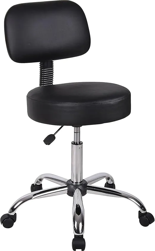 Be Well Medical Spa Professional 26.5-Inch Drafting Stool, Black (B245-BK) B245-BK