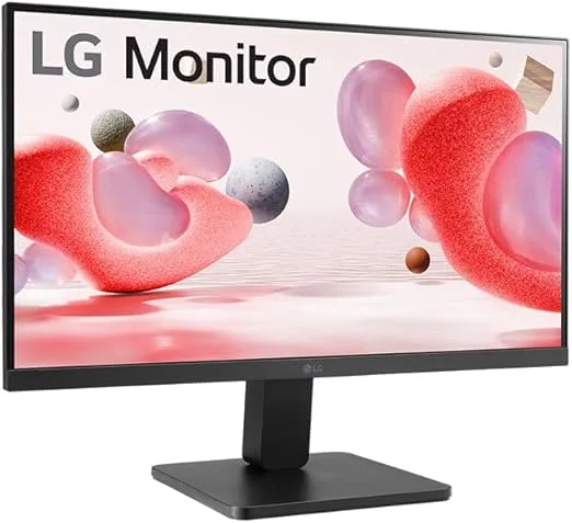 LG 22MR410-B 22-inch FHD Computer Monitor, 100Hz, 5ms, AMD FreeSync, Reader Mode & Flicker Safe, 3-Side Borderless Design, Black Stabilizer, Dynamic Action Sync, HDMI, D-Sub, Tilt Stand, Black