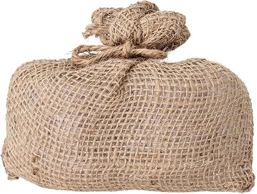 Creative Co-Op Terracotta Bowl in Jute Bag, Set of 12