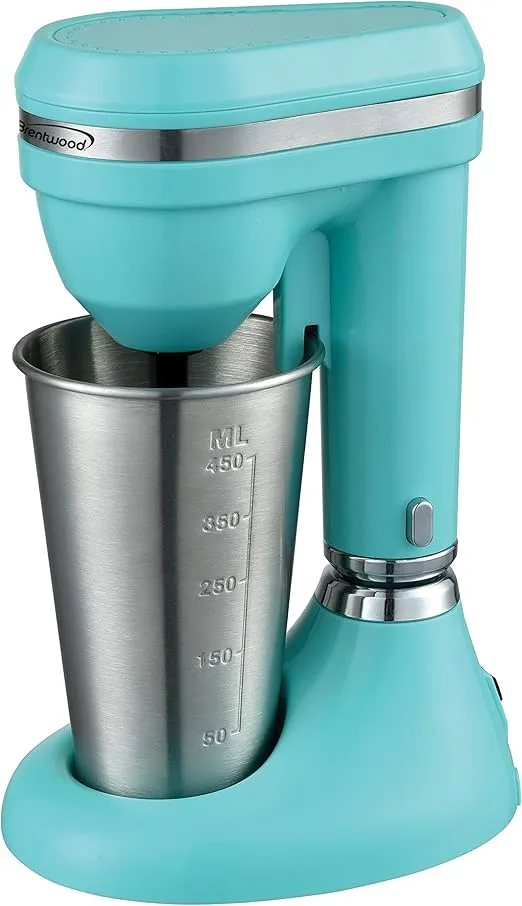 Brentwood Classic Milkshake Maker, 15 oz, Turquoise,SM-1200B