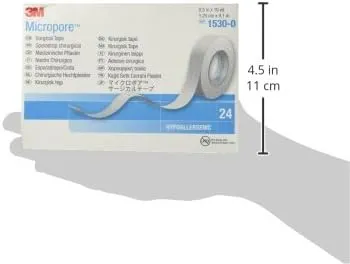Micropore Surgical Tape, White, 1.25 Cm X 9.1m, 24Count