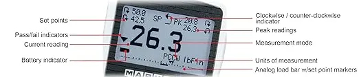 M3-100 Series M3 Digital Force Gauge, 100lbF Capacity