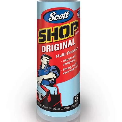 Scott Shop Towels 10 Rolls of 55 Sheets 11'' X 10.4 '' Towels In 1 Pack,, ()