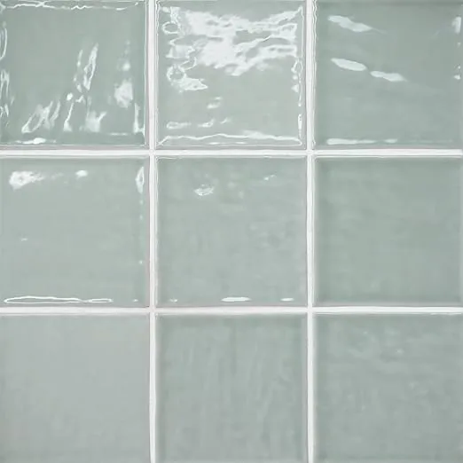 Marin 4" x 4" Ceramic Wall Tile, Aloe Green (51-Pack, 5.49 SF)