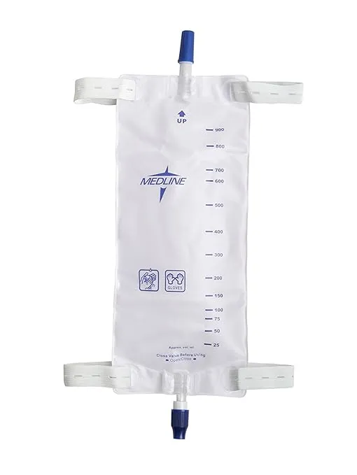DYND12578H - Medline Leg Bags with Twist Valve