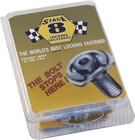 Stage 8 8913 3/4" Locking Header Bolt kit for Ford Small Block