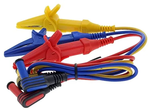 IDEAL Electrical 61-521 3-Phase Motor Rotation and Phase Rotation Tester, Carrying Case and Leads Included,Blue/Red