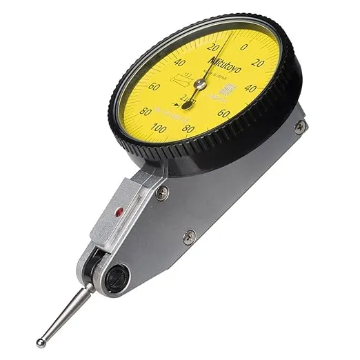 Mitutoyo 513-405-10E DIAL TI, BAS, STD 0.2 mm, 1 μm Accuracy, 0.002 mm, Yellow