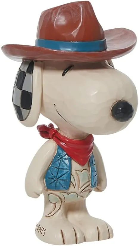 Enesco Jim Shore Peanuts Snoopy Cowboy Mini