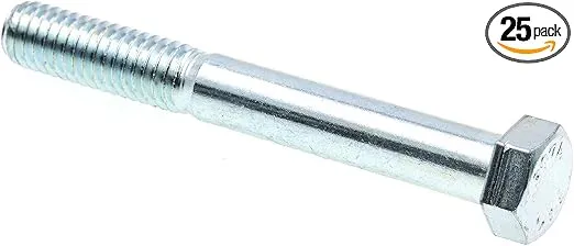 Prime-Line 9059809 Hex Bolts, 3/8 In.-16 X 3 In., A307 Grade A Zinc Plated Steel (25 Pack)