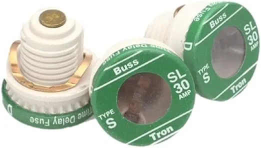 Bussmann BP/SL-30 SL Plug Fuse, Pack of 1, No Color