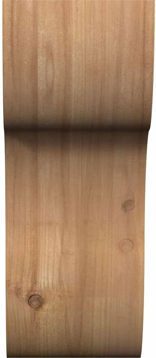 Ekena Millwork COR04X06X10CAR00RWR 4"W x 6"D x 10"H Carmel Rough Sawn Corbel, Western Red Cedar