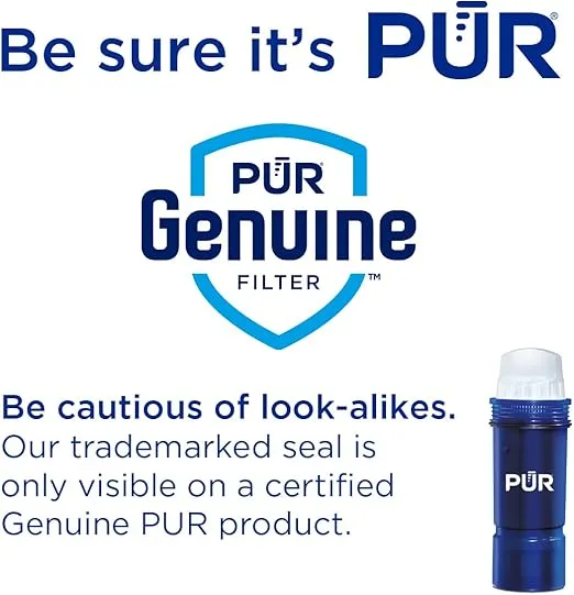PUR PLUS Water Pitcher Replacement Filter with Lead Reduction (3 Pack), Blue – Compatible with all PUR Pitcher and Dispenser Filtration Systems