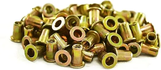 Astro Pneumatic Tool RN4M 100-Piece M4 4mm Steel Rivet Nuts, Zinc Plated