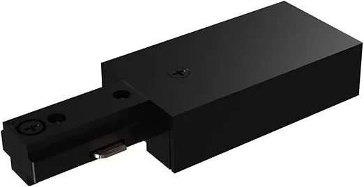 Lighting, H Track Live End Connector in Black
