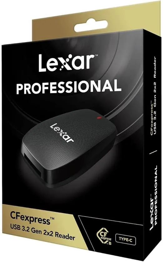 Lexar Professional CFexpress Type B USB 3.2 Gen 2x2 Reader, Up to 1700MB/s Read, Designed for CFexpress Type B Cards (LRW550U-RNBNU)