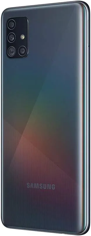 Samsung Galaxy A51 A515F 128GB DUOS GSM Unlocked Phone w/Quad Camera 48 MP + 12 MP + 5 MP + 5 MP (International Variant/US Compatible LTE) - Prism Crush Black