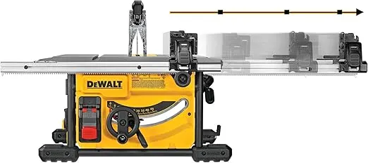 DEWALT Table Saw for Jobsites, 8-1/4 Inch, 15 Amp (DWE7485)