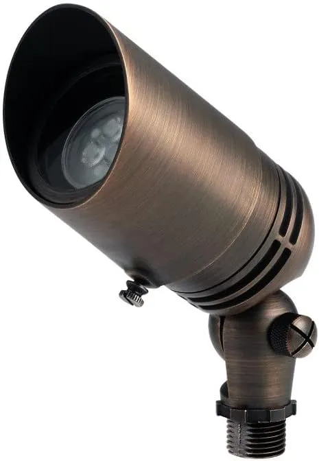 Kichler 12V MR-16 Adjustable Cowl Brass Accent-Centennial Brass, 2.50x6.00x2.50