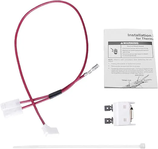 675813 Dishwasher Thermal Fuse Replacement Compatible with Whirlpool Kenmore Dishwasher Door Switch - Replace PS382828 AP3115186 3375557 3376359