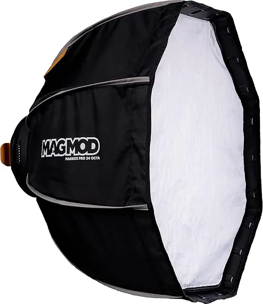 MagMod MagBox PRO 24" Octa Softbox with Integrated Gel Slot and Storage Pocket for Fabric Diffuser | Compatible with Speedlight Flashes and Strobes