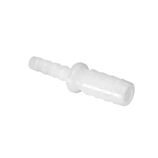 Quickun Plastic Hose Barb Reducer Fitting 3/16" to 1/8" Barbed Reducing Union Adapter Splicer Mender Joint Fitting (Pack of 5)