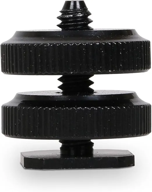 SLOW DOLPHIN 1/4 Inch Hot Shoe Mount Adapter Tripod Screw for DSLR Camera Rig(2 Packs)