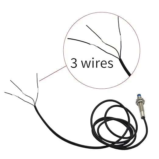 5Pcs NO Normally Open PNP Inductive Proximity Sensor Switch M8 Detector 2mm DC6V-36V 3 Wire LJ8A3-2-Z/BY…