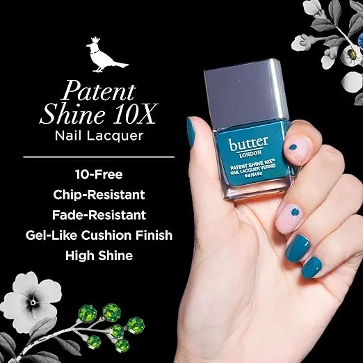 butter LONDON Patent Shine 10X Nail Lacquer Polish - Gel-Like Finish & Chip-Resistant Nail Lacquer Helps Protects & Strengthens Nails - Vegan & Cruelty-Free