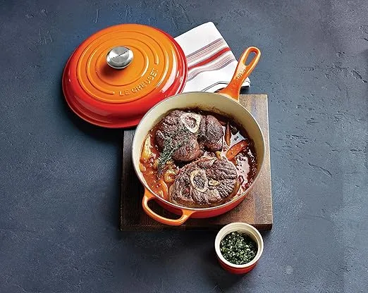 Le Creuset Enameled Cast Iron Signature Cassadou, 3.75 qt., Flame