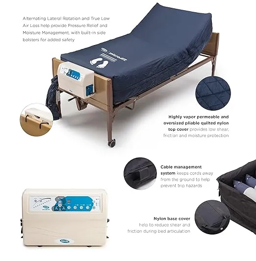 Invacare microAIR Lateral Rotation Low Air Loss Mattress System, 600 lb. Weight Capacity, MA900