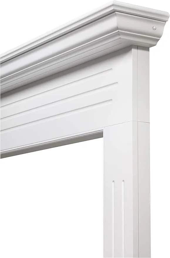 Pearl Mantels 510-48 Newport 48-Inch Fireplace Mantel Surround with Medium Density Fiberboard, White