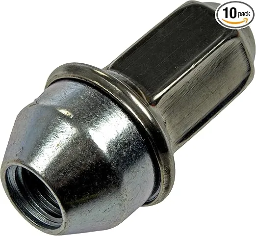 Dorman 611-290 Wheel Nut M14-2.0 Dometopped Cap - 21mm Hex, 61.8mm Length Compatible with Select Ford / Lincoln Models, 10 Pack