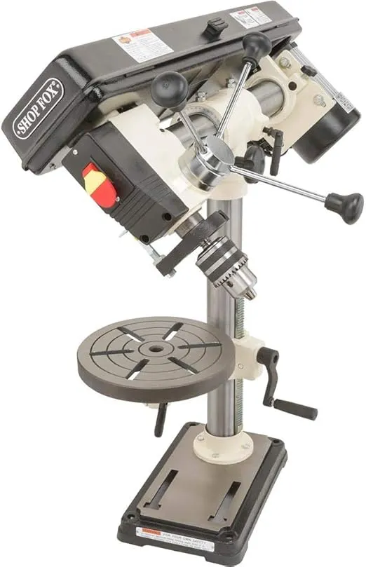 SHOP FOX W1669 1/2-Horsepower Benchtop Radial Drill Press