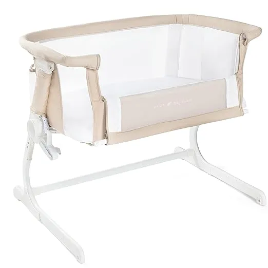 Baby Delight Beside Me Dreamer Bassinet | Bedside Sleeper & Baby Bassinet | 6-Position Height Adjustment | Organic Oat