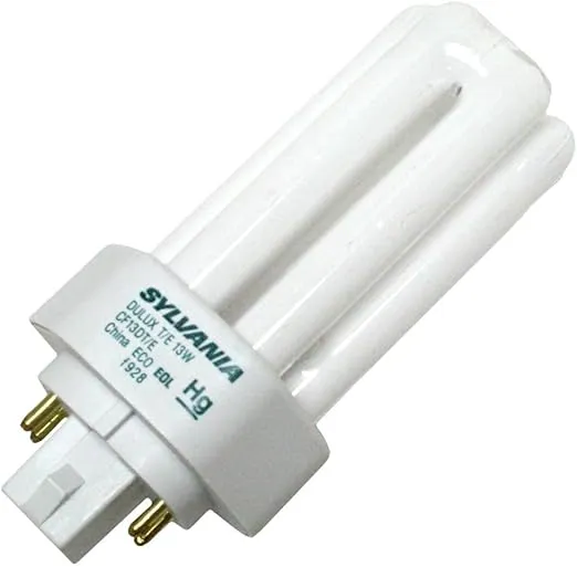 Sylvania 20891 Compact Fluorescent 4 Pin Triple Tube 2700K, 13-watt