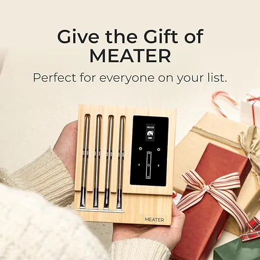 MEATER Block: WiFi Smart Wireless Meat Thermometer | 4 Probes, Long Range | Perfect for BBQ, Oven, Grill, Kitchen, Smoker, Air Fryer | Apple Watch, Alexa Compatible | iOS & Android App